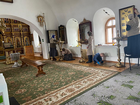 Уборка Храма прп. Иоанна Лествичника к Престольному празднику 19.03.2023г..  �3